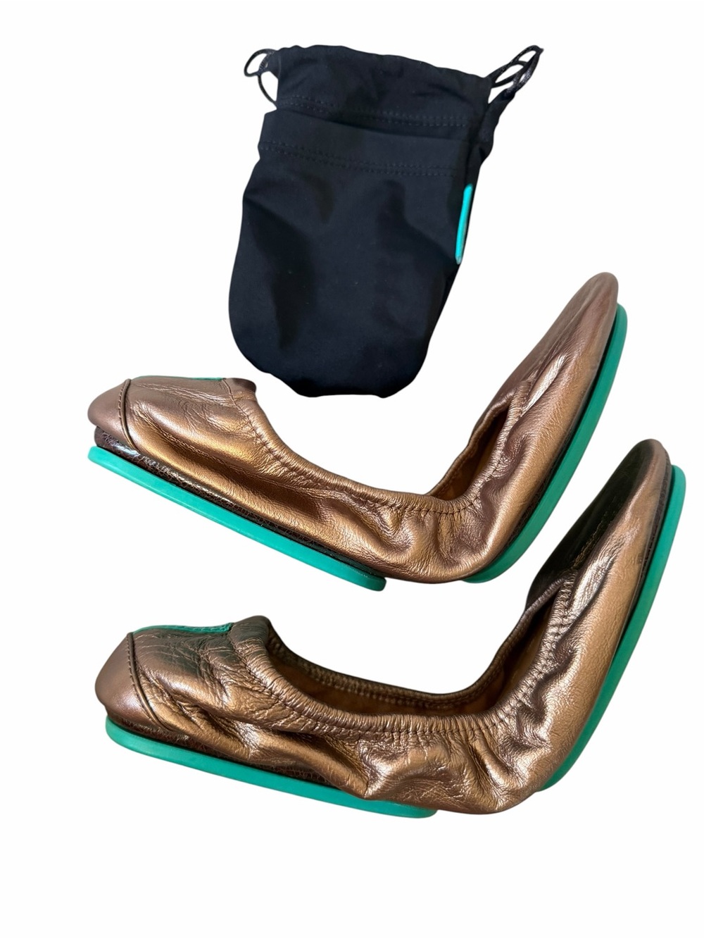 Tieks by Gavrieli Metallic Bronze Ballet Flats Size 8 - Picture 11 of 12